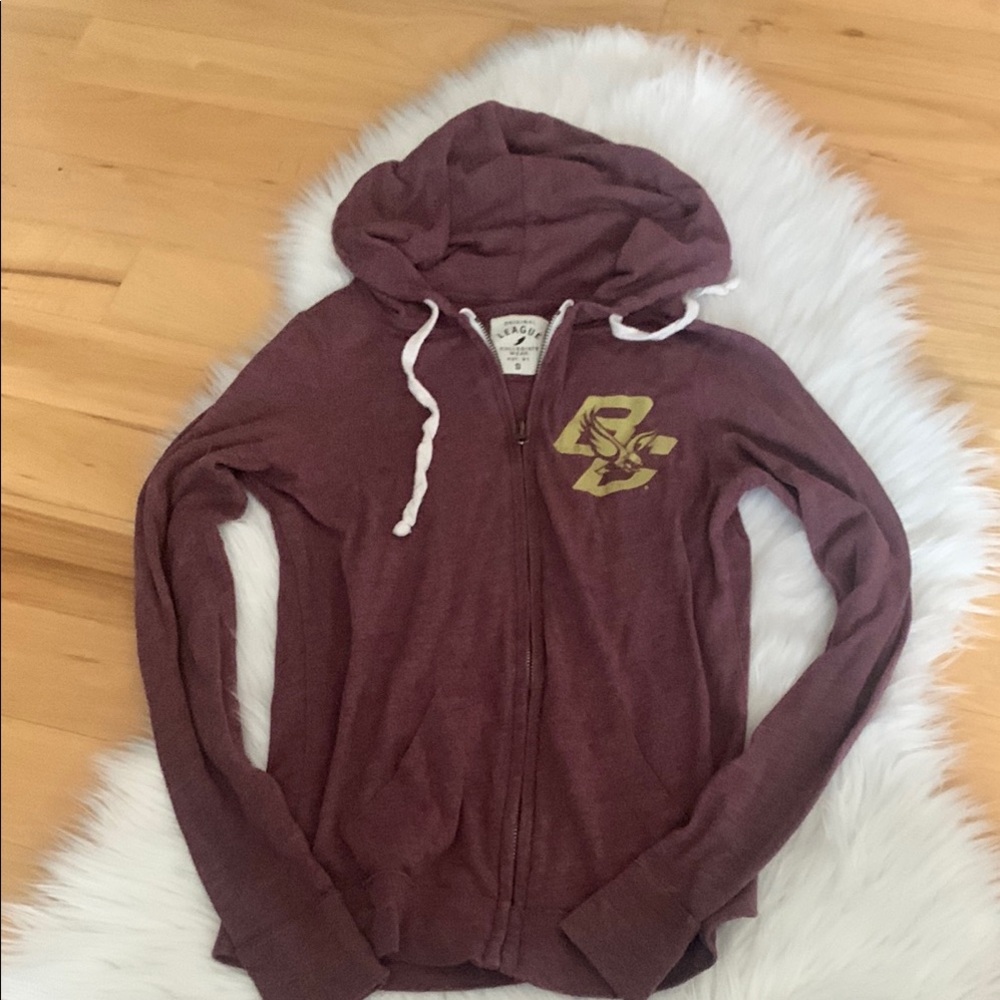 Boston College 🦅Maroon Hoodie with Graphic Print